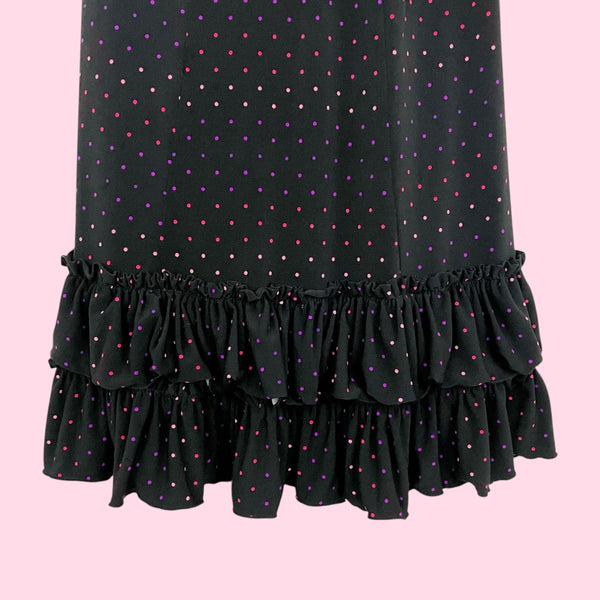 VICTORIA'S SECRET POLKA DOT RUFFLE LINGERIE DRESS (36B)