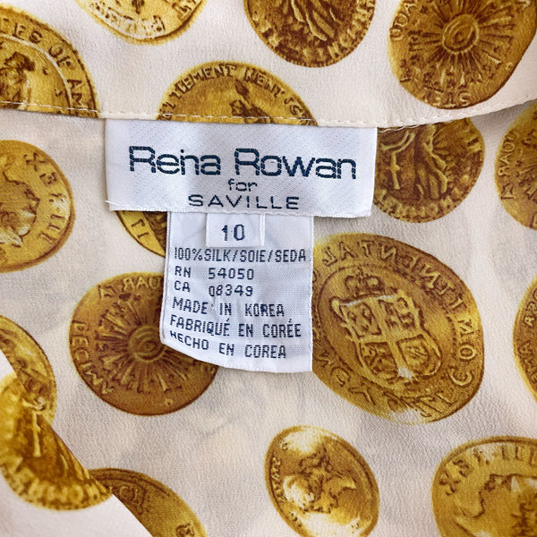 GOLD COIN SILK BLOUSE (10)