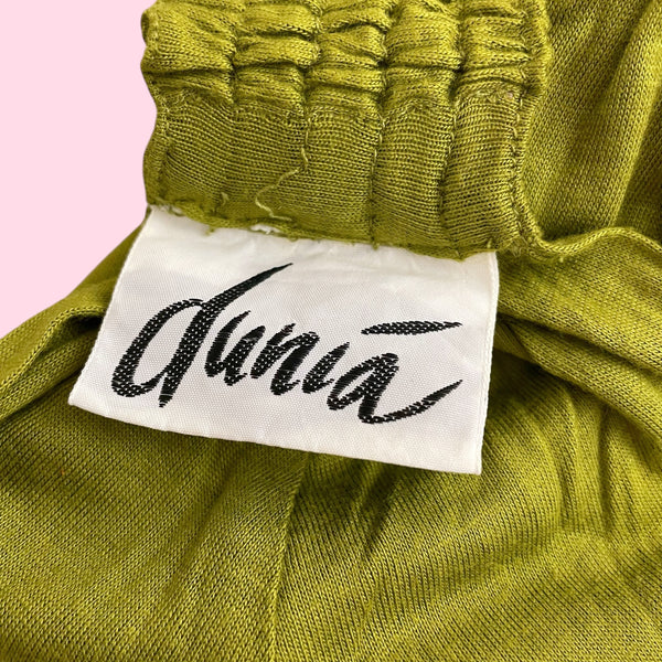 OLIVE GREEN TWIST BANDEAU TOP (L)