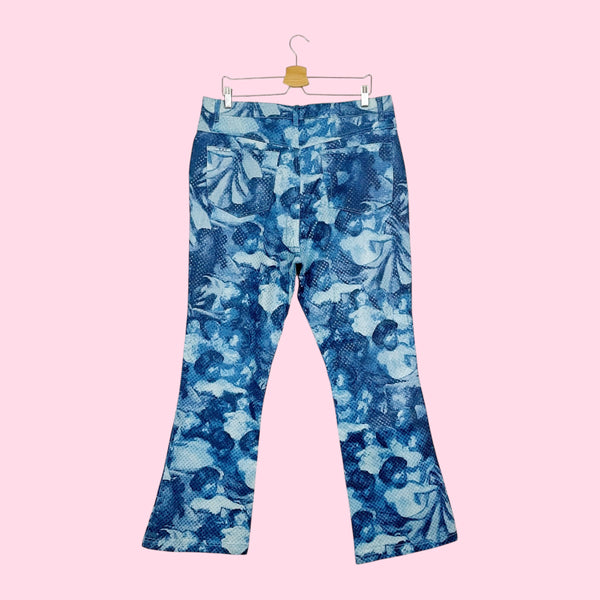 BLUE ANGEL PRINT BOOTCUT PANTS (18/20)