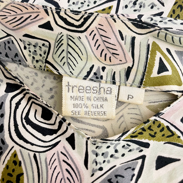 PRINTED SILK SLIP DRESS (XS/S)