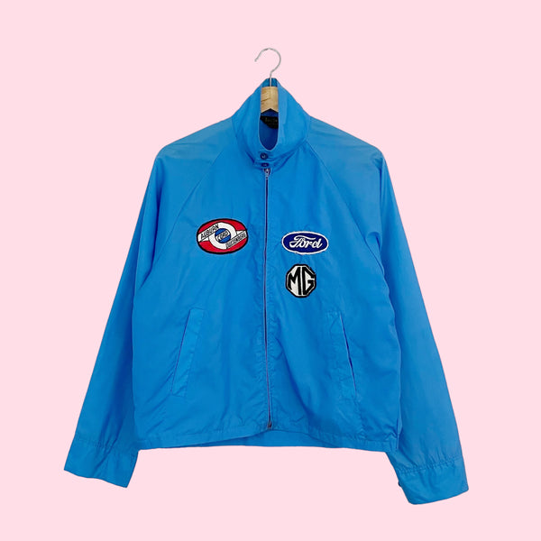 60S NYLON RACING JACKET W/ PATCHES (M)