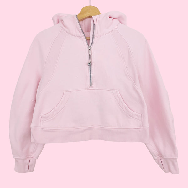 LULULEMON SCUBA OVERSIZED 1/2 ZIP HOODIE (XS/S)