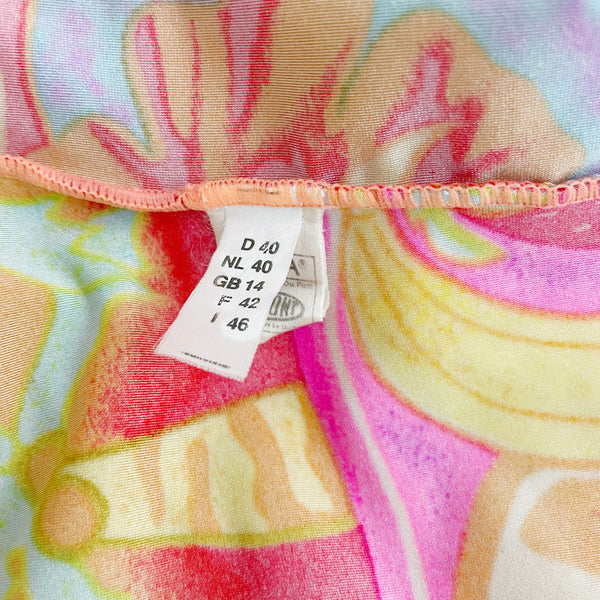TROPICAL FRUIT PRINT ONE PIECE SWIMSUIT (M)
