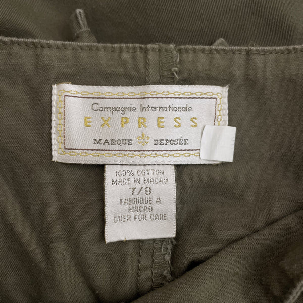 OLIVE GREEN COTTON MINI SKORT (26)