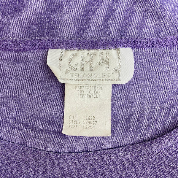 METALLIC LAVENDER BACKLESS TANK (M)