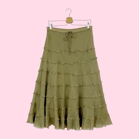 TIERED MAXI SKIRT (XL)