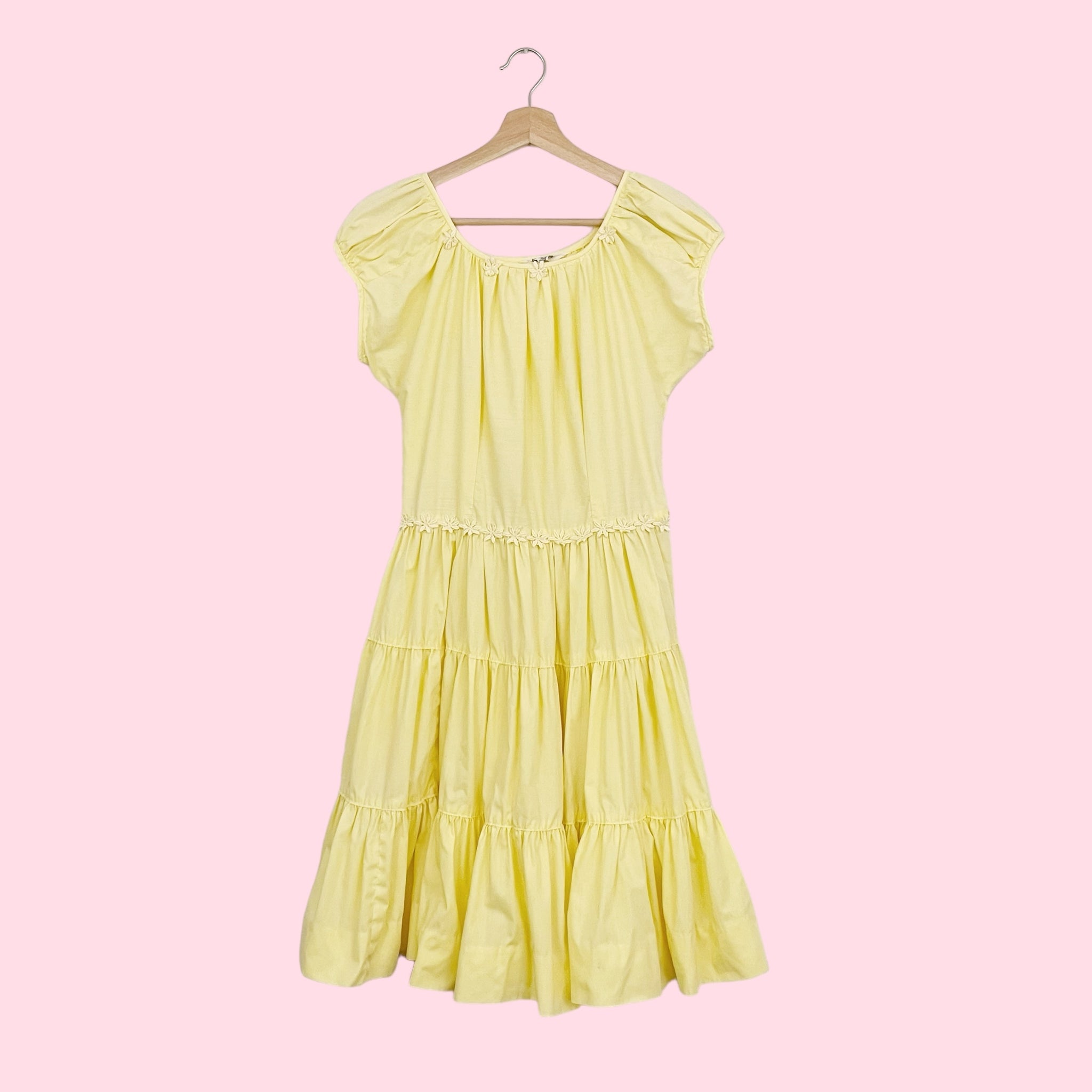 60S PASTEL YELLOW DRESS (6)