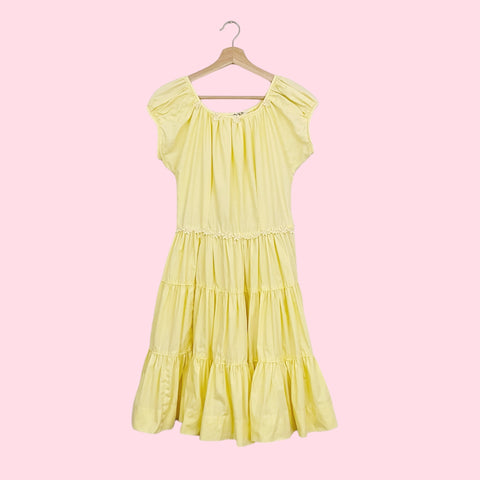 60S PASTEL YELLOW DRESS (6)