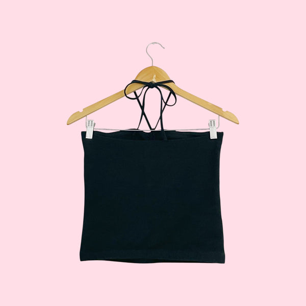 TNA Black Halter Top (S)