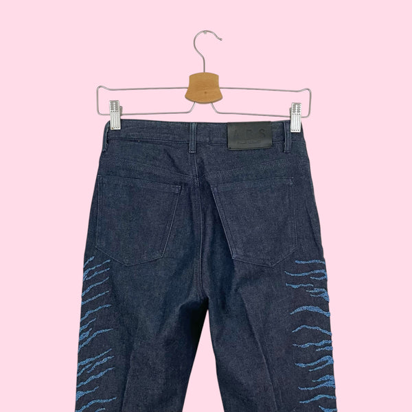 BEADED ZEBRA JEANS (2/4)