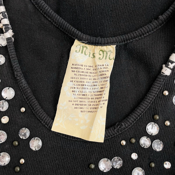 MISS ME STUDDED CROSS TANK (M)