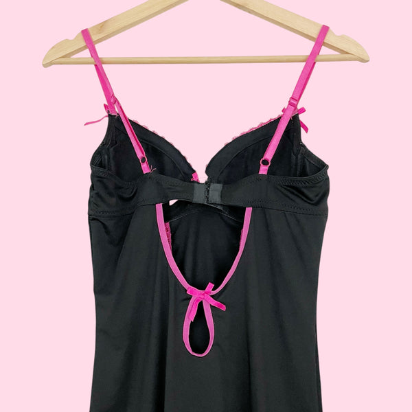 Y2K RAMPAGE BLACK + PINK BABYDOLL (S/M)