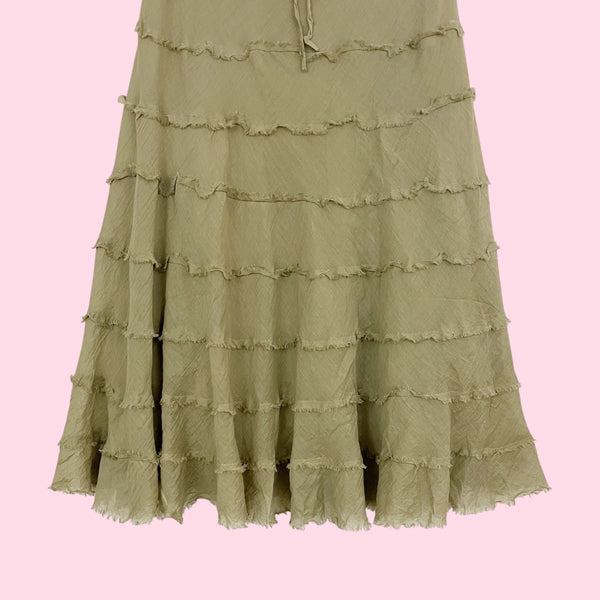 TIERED MAXI SKIRT (XL)