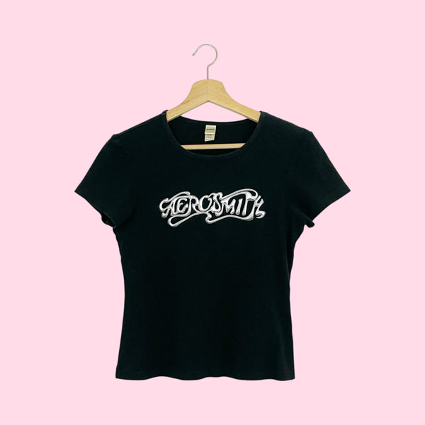 Y2K Aerosmith 3D Graphic Tee (M)