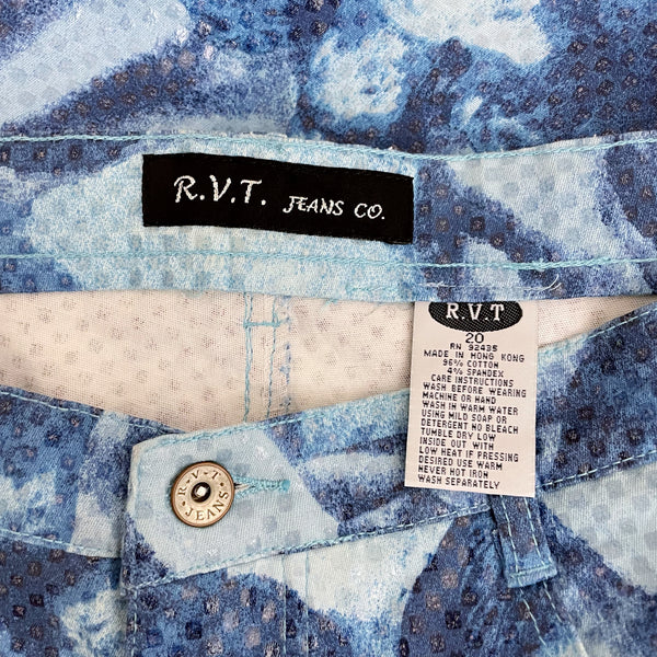 BLUE ANGEL PRINT BOOTCUT PANTS (18/20)