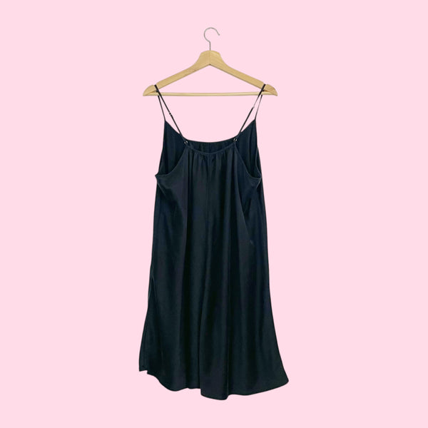LILYSILK BLACK SLIP DRESS (2X)