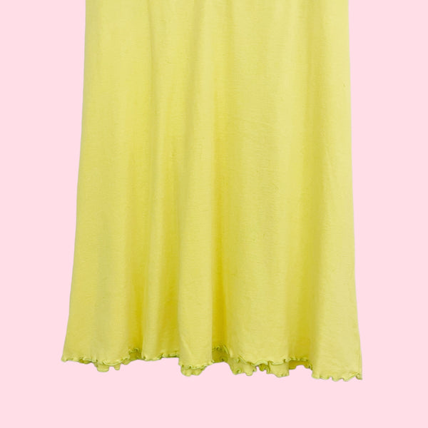 VICTORIA'S SECRET YELLOW COTTON DRESS (S)