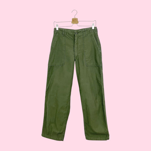 70S OG-107 GREEN MILITARY FATIGUE PANTS (29)