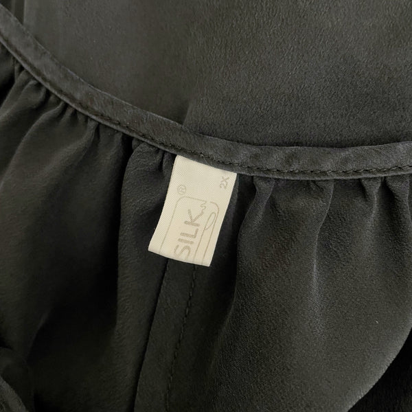 LILYSILK BLACK SLIP DRESS (2X)