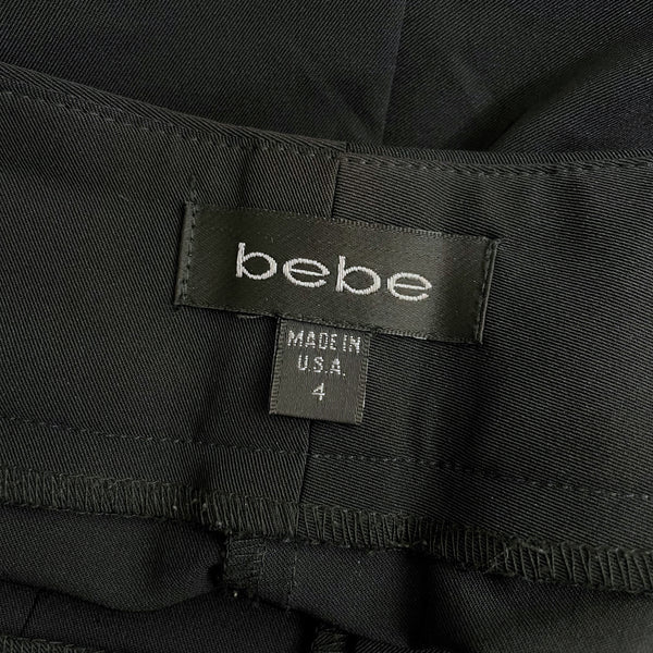 BEBE BLACK CENTER SEAM OFFICE PANTS (4)