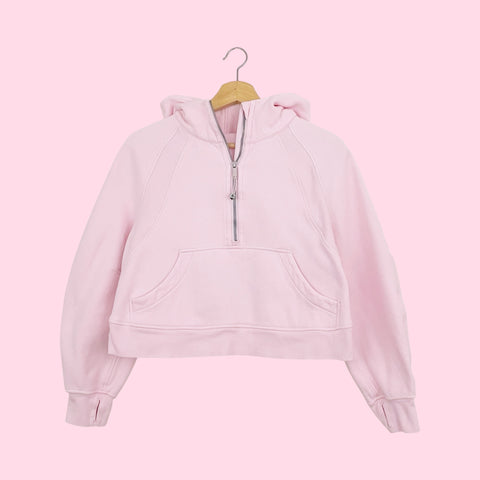 LULULEMON SCUBA OVERSIZED 1/2 ZIP HOODIE (XS/S)
