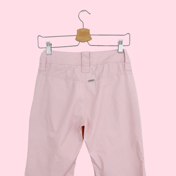 DUSTY PINK RUCHED CARGO PANTS (XS)