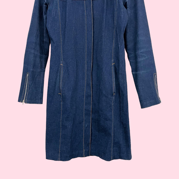 RAMPAGE DARK DENIM JACKET DRESS (S/M)