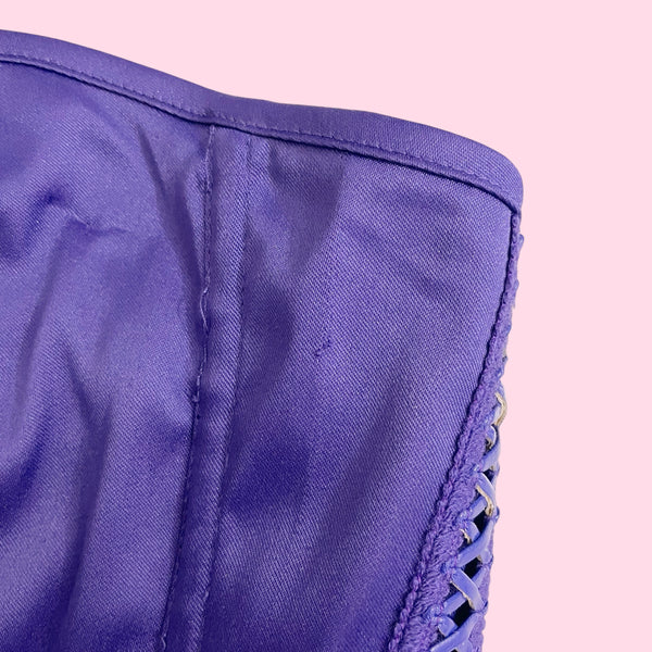 PURPLE LACE UP CORSET (M)