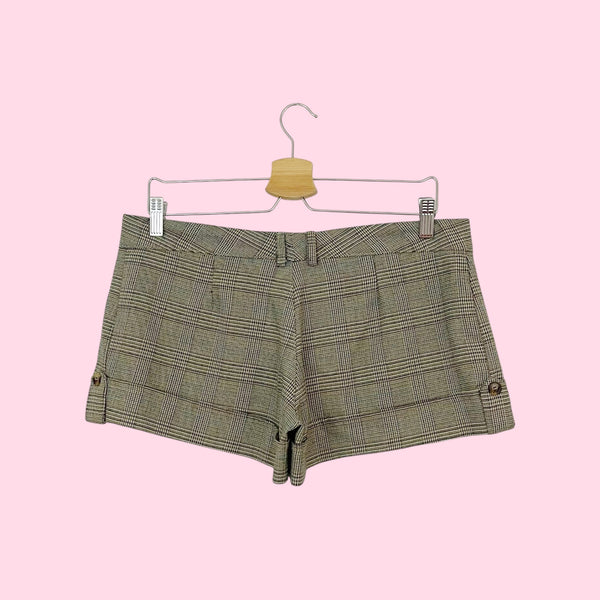 TWEED LOW RISE SHORTS (L)
