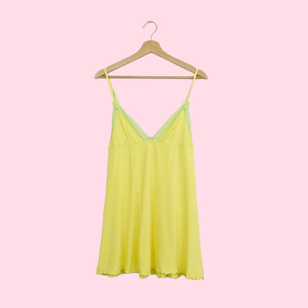 VICTORIA'S SECRET YELLOW COTTON DRESS (S)