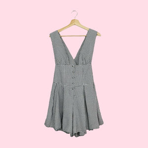 VANESSA MOONEY GINGHAM VENUS ROMPER (L)