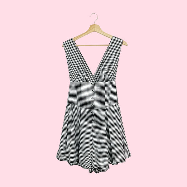 VANESSA MOONEY GINGHAM VENUS ROMPER (L)