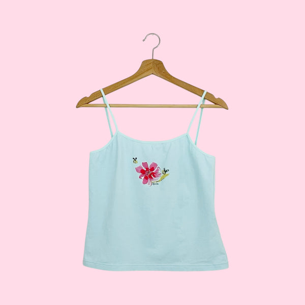 FLOWER + BEE GRAPHIC TANK (L)