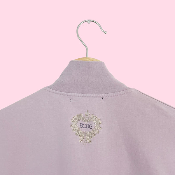 Y2K BCBG Lavender Embroidered Track Jacket (L)