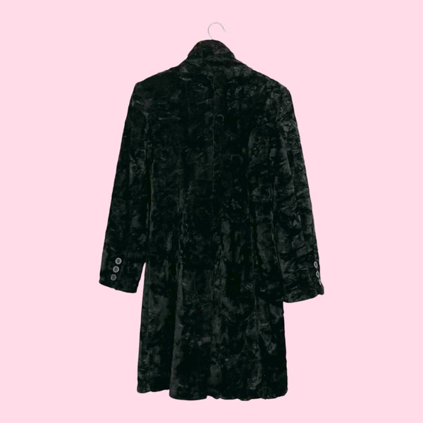 EXPRESS BLACK FAUX FUR COAT (3/4)