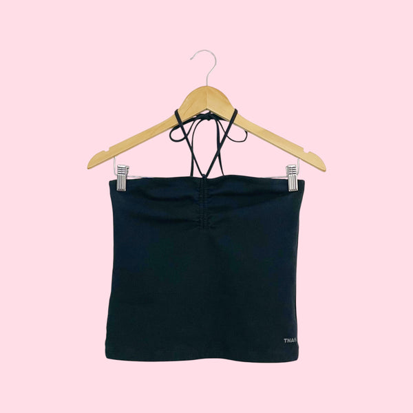 TNA Black Halter Top (S)