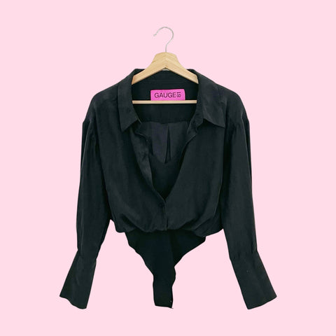 GAUGE81 BLACK KURA BODYSUIT (XS)