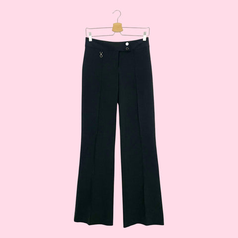 BEBE BLACK CENTER SEAM OFFICE PANTS (4)