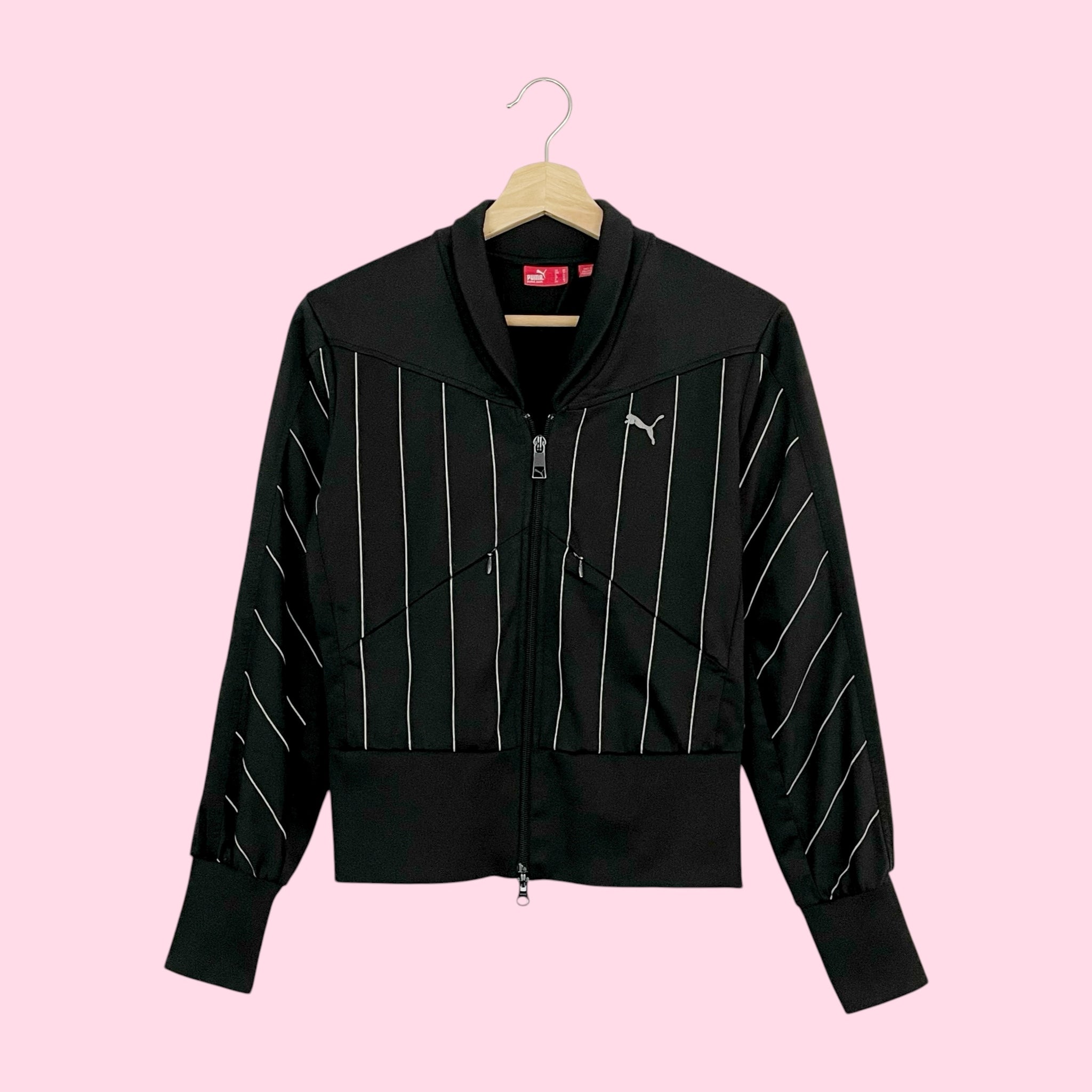 Y2K PUMA PINSTRIPE TRACK JACKET (XS)