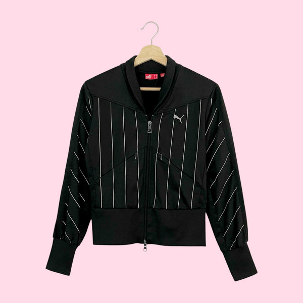 Y2K PUMA PINSTRIPE TRACK JACKET (XS)