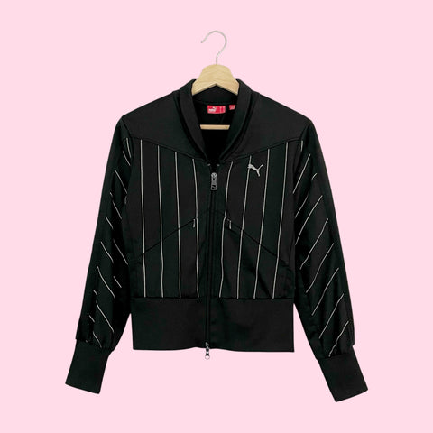 Y2K PUMA PINSTRIPE TRACK JACKET (XS)