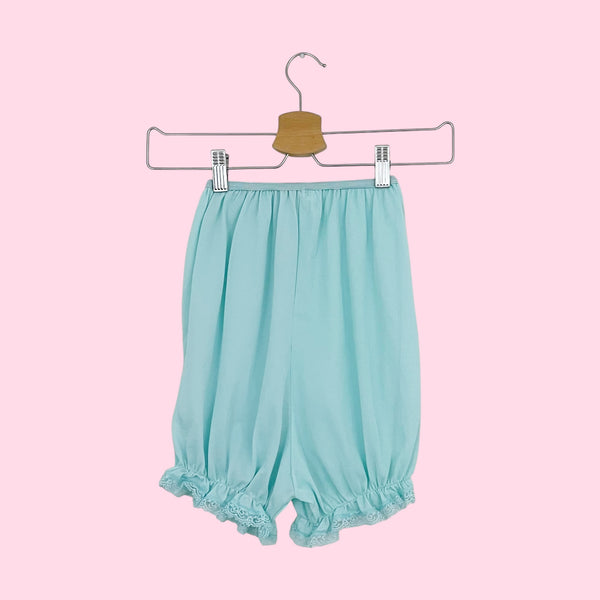 60S AQUA NYLON BLOOMERS (XS)