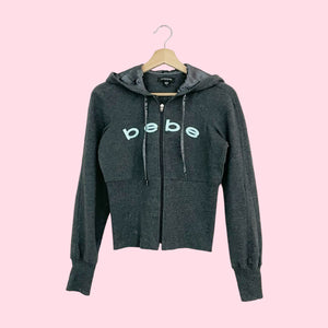 BEBE GRAY HOODIE (S)