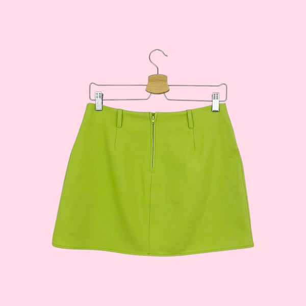 LIME GREEN MINI SKIRT (28)