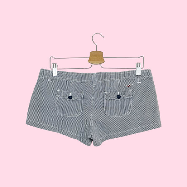 Y2K HOLLISTER STRIPED MICRO MINI SHORTS (9)