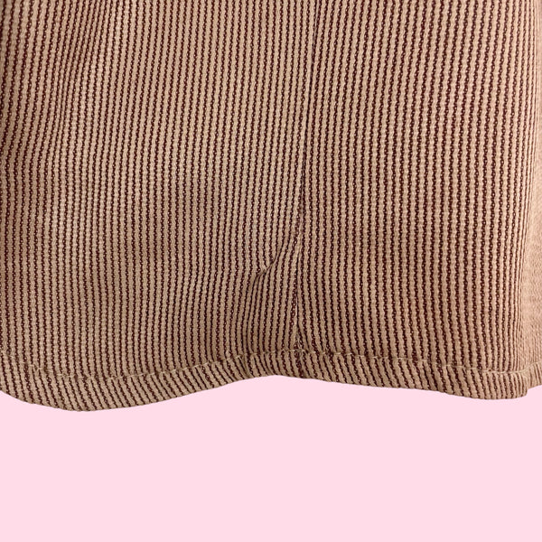BROWN STRIPED VEST (S)