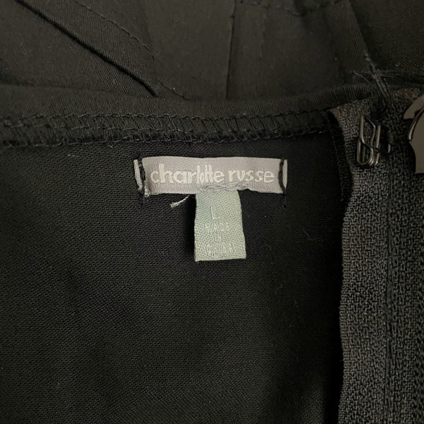 Black Corset Top w/ Lace Up Side Detail (M/L)