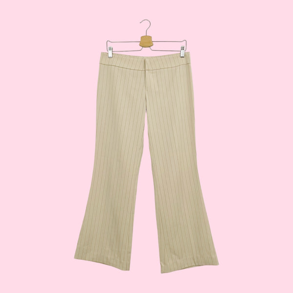 Cream Pinstripe Office Siren Pants (9)