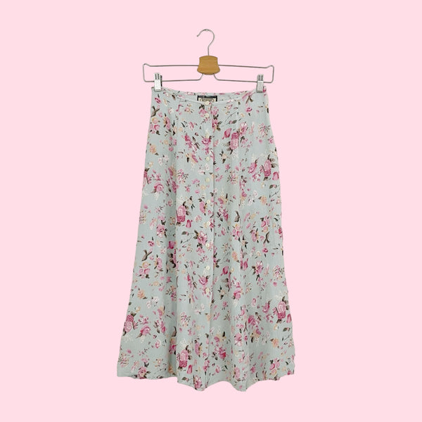 FLORAL BUTTON UP MIDI SKIRT (25)